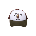 BAPE College Mesh Cap 'Olive'