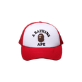 BAPE College Mesh Cap 'Red'