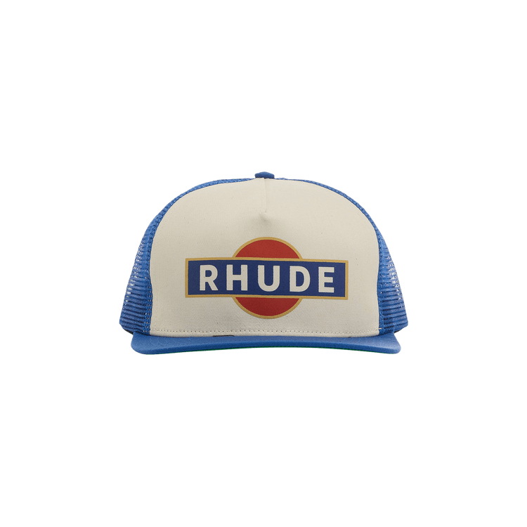 Rhude Racer Trucker Hat 'Navy/Off White'