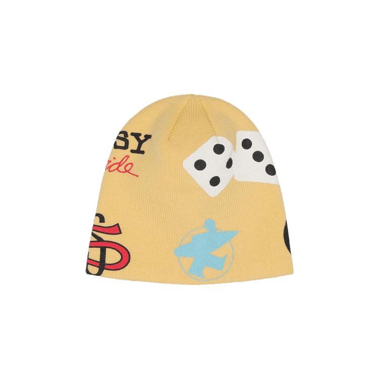 Stussy Mixed Logo Skullcap 'Pale Yellow'