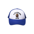 BAPE College Mesh Cap 'Blue'