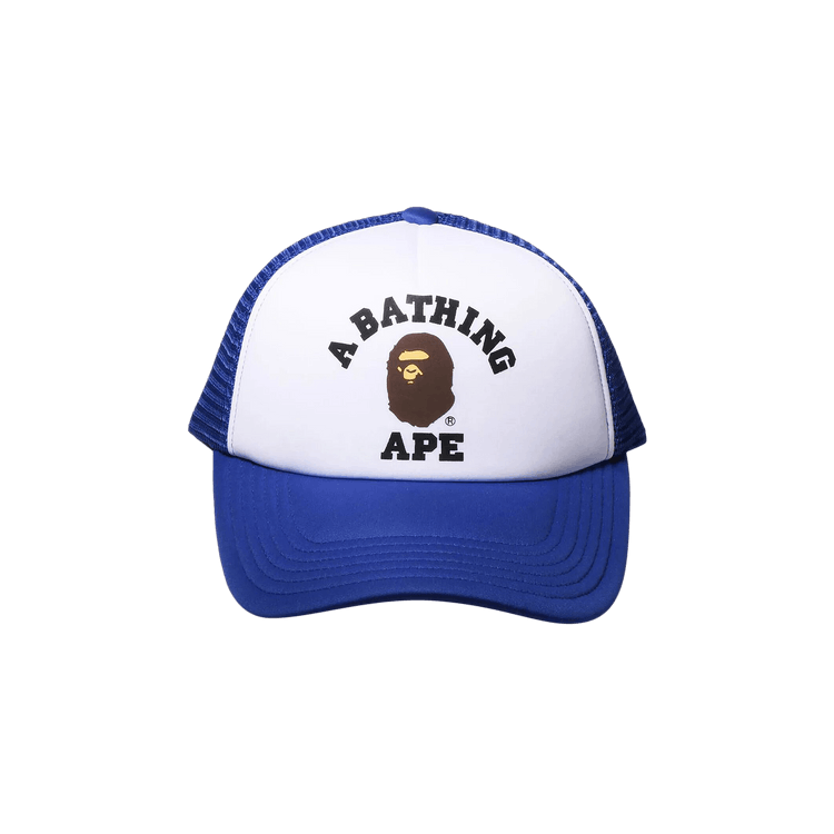 BAPE College Mesh Cap 'Blue'