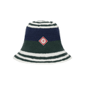 Casablanca Crochet Hat 'Blue/White/Green'