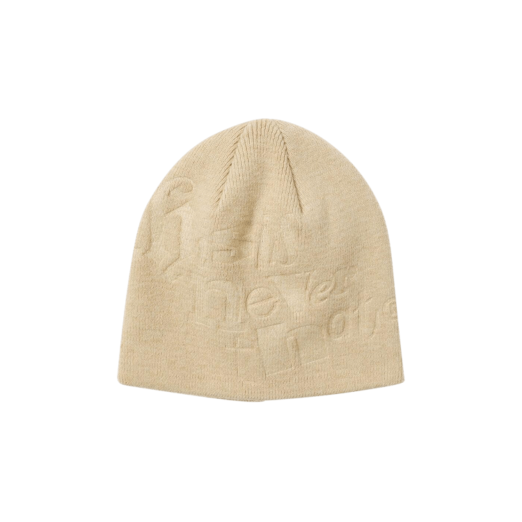thisisneverthat Debossed No Cuff Beanie 'Beige'
