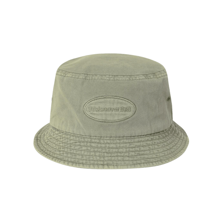 thisisneverthat Overdyed E/T-Logo Bucket Hat 'Washed Green'