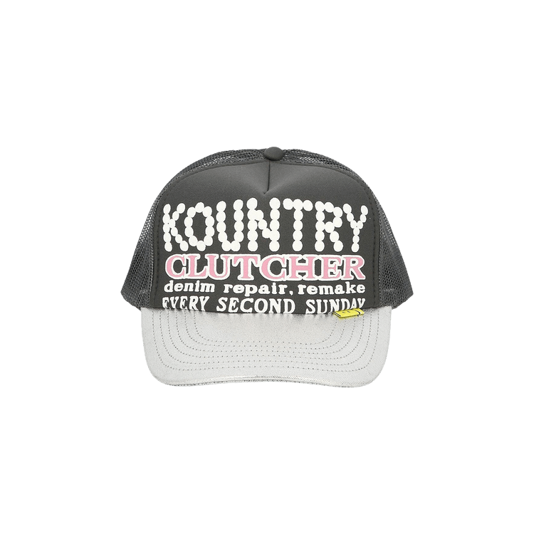Kapital Kountry Pearl Clutcher Silver Brim Truck Cap 'Charcoal Grey'