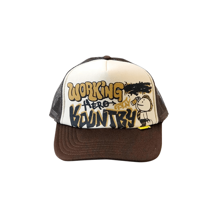 Kapital Working Hero Truck Cap 'Ecru/Brown'