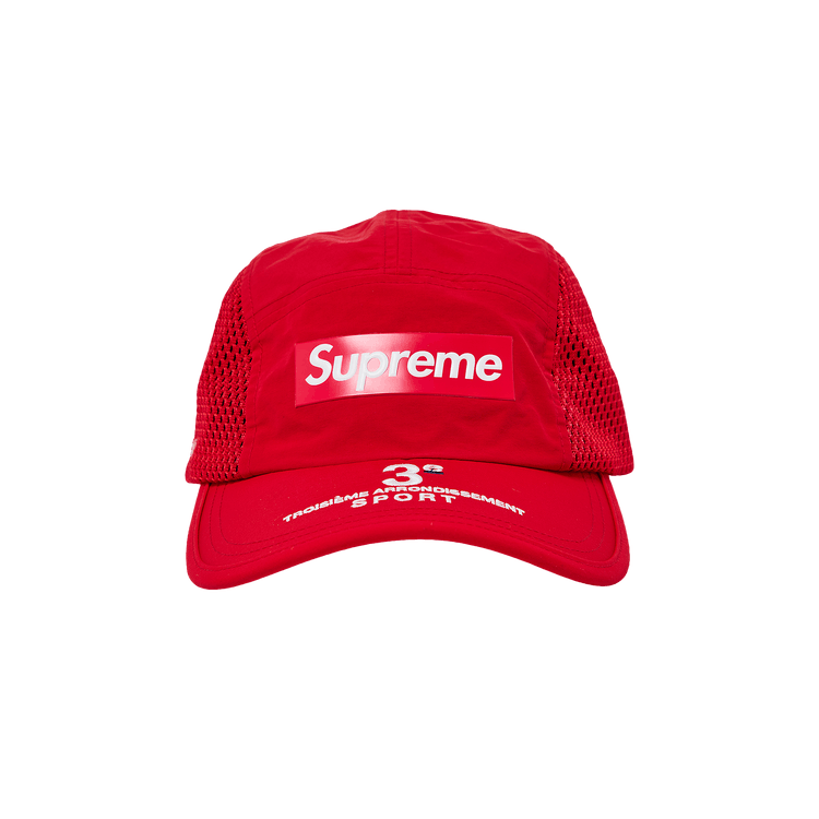Supreme Mesh Side Panel Camp Cap 'Red'