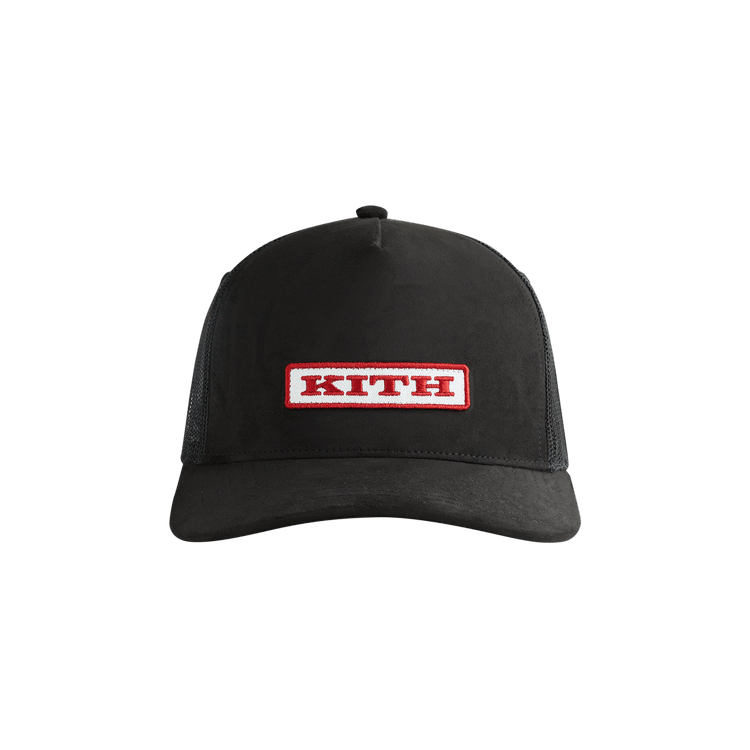 Kith Microsuede Nolan Trucker Cap 'Black'