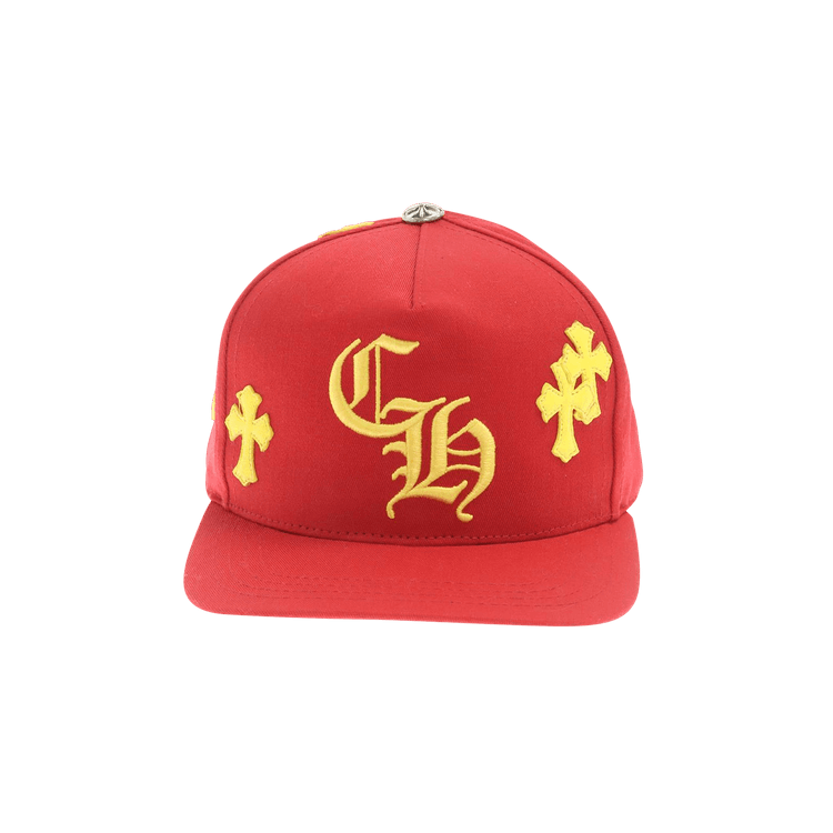 Chrome Hearts Cross Patch Hat 'Red/Yellow'