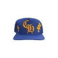 Chrome Hearts Cross Patch Baseball Hat 'Blue/Yellow'