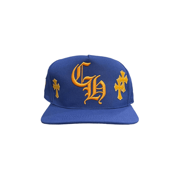 Chrome Hearts Cross Patch Baseball Hat 'Blue/Yellow'