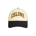 CELINE Mesh Baseball Cap 'Vanilla/Yellow/Black'