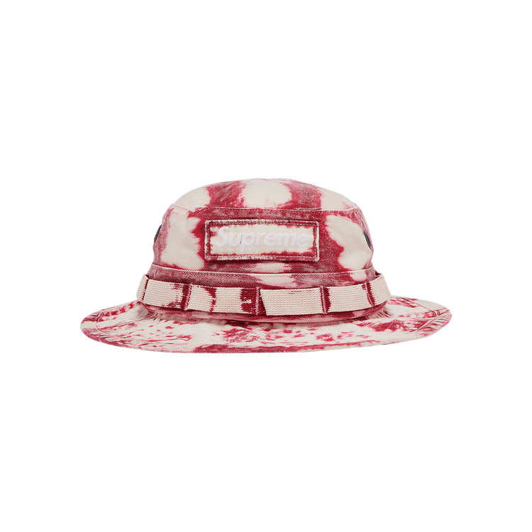 Supreme Bleached Chino Boonie 'Red'