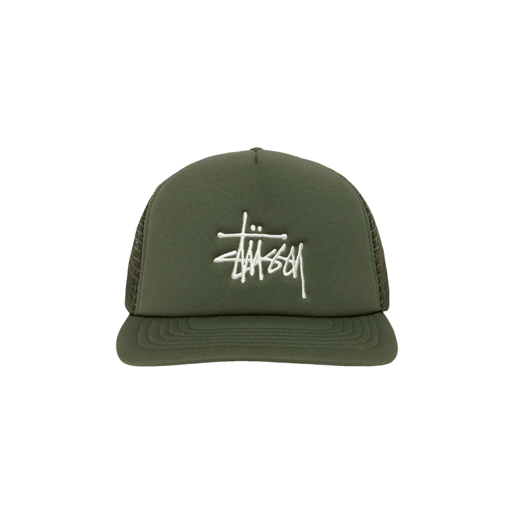 Stussy Trucker Big Basic Snapback 'Deep Green'