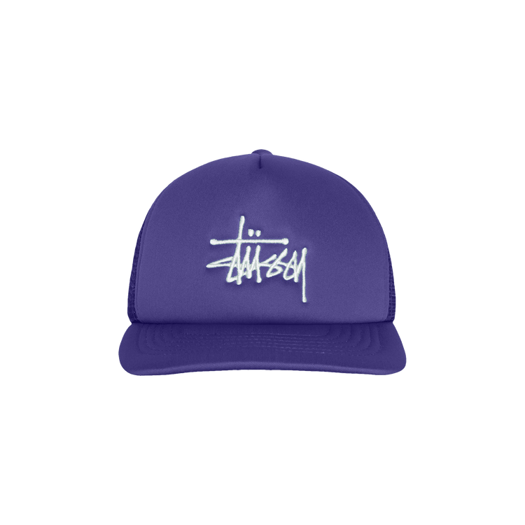 Stussy Trucker Big Basic Snapback 'Deep Violet'