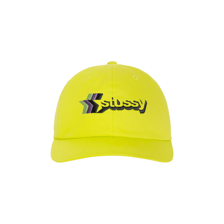 Stussy Low Pro 3 Star Strapback 'Lime'
