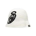 Stussy Swirly S Knit Bucket Hat 'Bone'