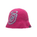 Stussy Swirly S Knit Bucket Hat 'Berry'