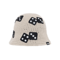 Stussy Dice Knit Bucket Hat 'Light Grey'