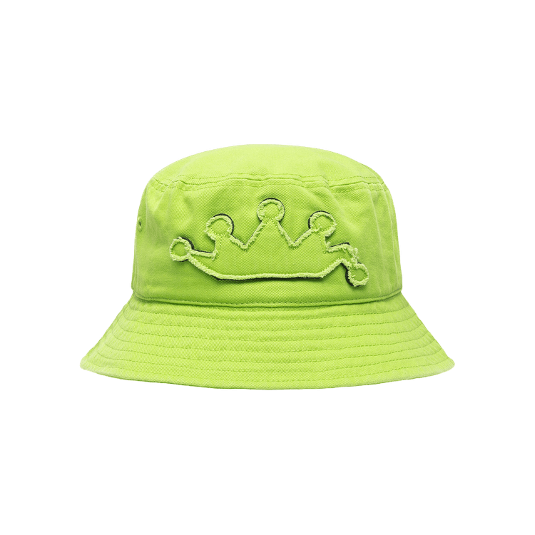 Stussy Crown Applique' Bucket Hat 'Lime'