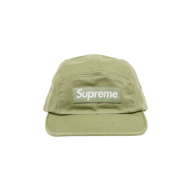 Supreme Washed Chino Twill Camp Cap 'Light Olive'