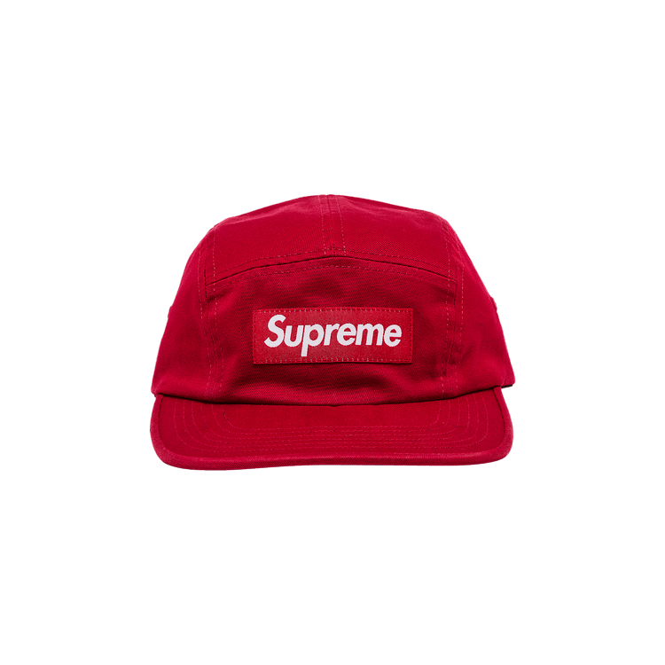 Supreme Washed Chino Twill Camp Cap 'Red'