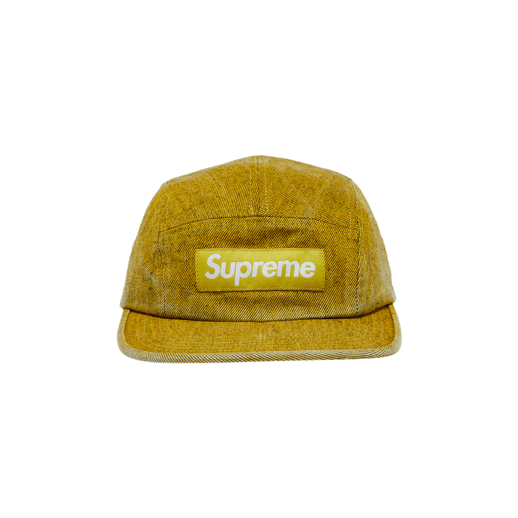 Supreme Coated Denim Camp Cap 'Yellow'