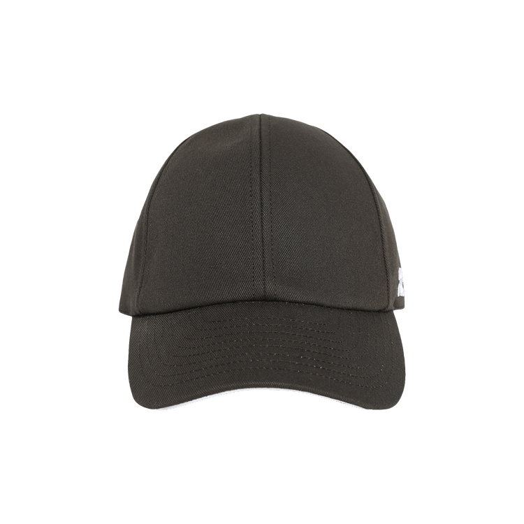Courrèges Embroidered Cap 'Mud Brown'