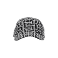 Balmain Monogam Jacquard Wool Cap 'Black'