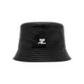 Courrèges Signature Vinyl Bucket Hat 'Black'
