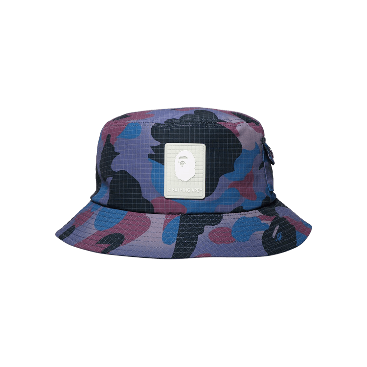 BAPE Bape Grid Camo Bucket Hat 'Purple'