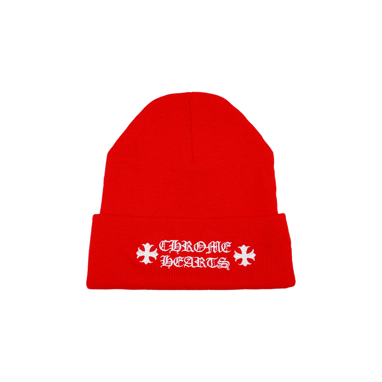 Chrome Hearts Logo Beanie 'Red'