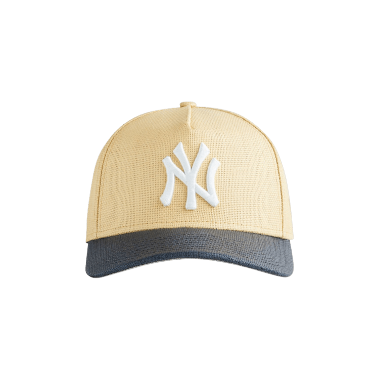 Kith & New Era For The New York Yankees Raffia 9FORTY A-Frame Snapback 'Sandrift'