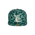 Hellstar Cheetah Print Fitted Hat 'Green'