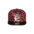 Hellstar Cheetah Print Snapback Hat 'Red'