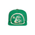 Hellstar Big Logo Trucker Snapback Hat 'Green'