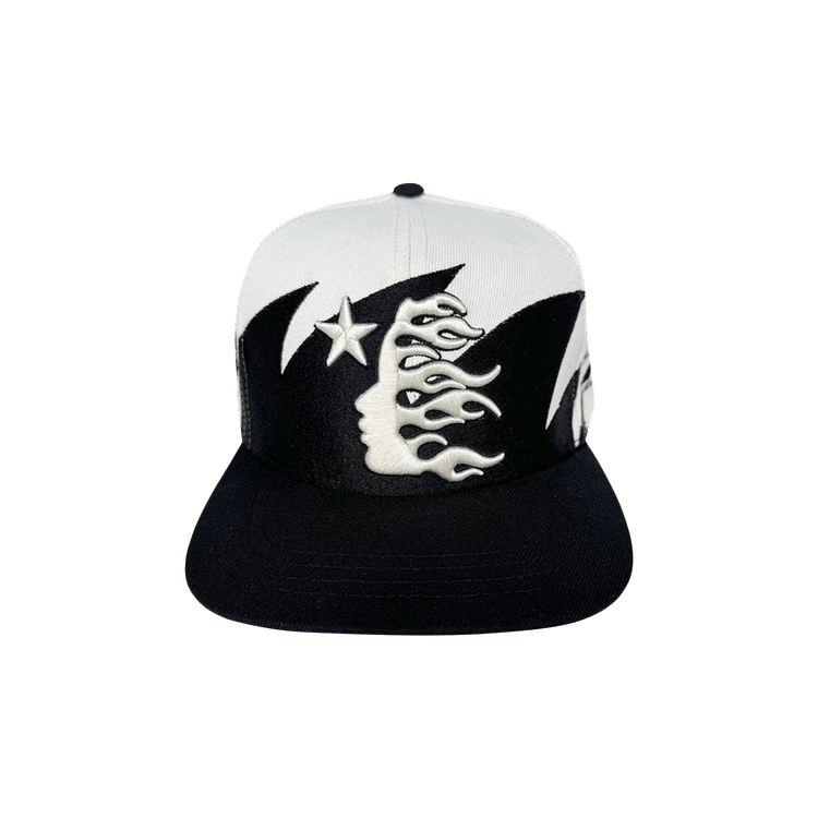 Hellstar Sharkteeth Snapback Hat 'Off White/Black'