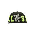 Hellstar OG Patch Fitted Hat 'Black/Neon Green'