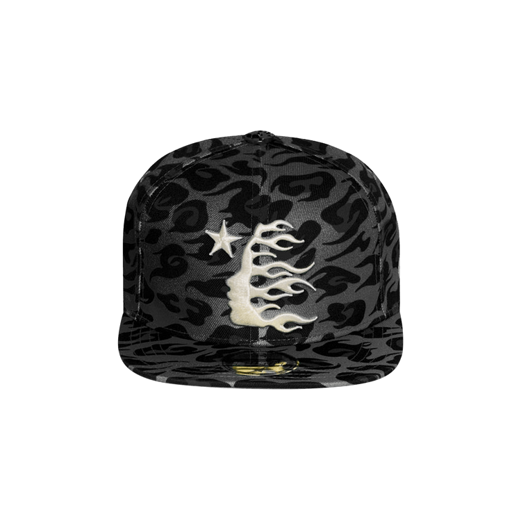 Hellstar Cheetah Print Fitted Hat 'Black'