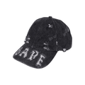 BAPE Denim Distressed Logo Cap 'Black'