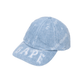 BAPE Denim Distressed Logo Cap 'Light Indigo'