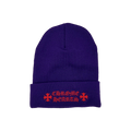 Chrome Hearts Script Beanie 'Purple/Red'