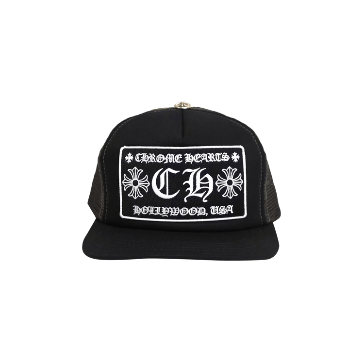 Chrome Hearts CH Hollywood Trucker Hat 'Black/Camo'