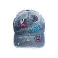 Jungles Friends Distressed Cap 'Denim'