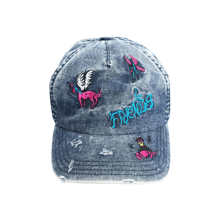 Jungles Friends Distressed Cap 'Denim'