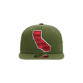 Stussy Wish You Were Here New Era Cap 'Army'