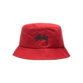 Stussy Big Stock Bucket Hat 'Deep Red'