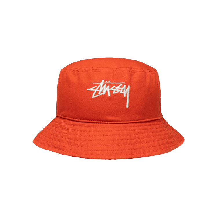 Stussy Big Stock Bucket Hat 'Blood Orange'