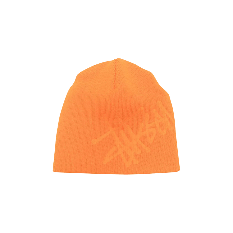 Stussy Debossed Basic Logo Skullcap 'Orange'